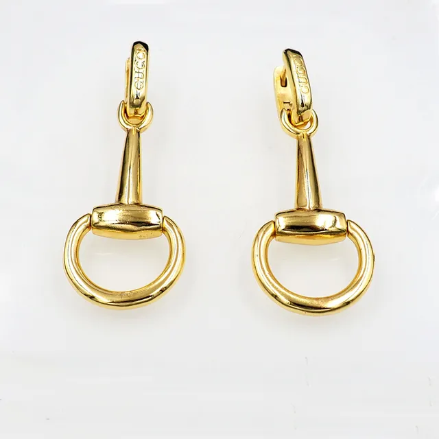 Gucci Horsebit 1955 Gold-Tone Dangling Earrings