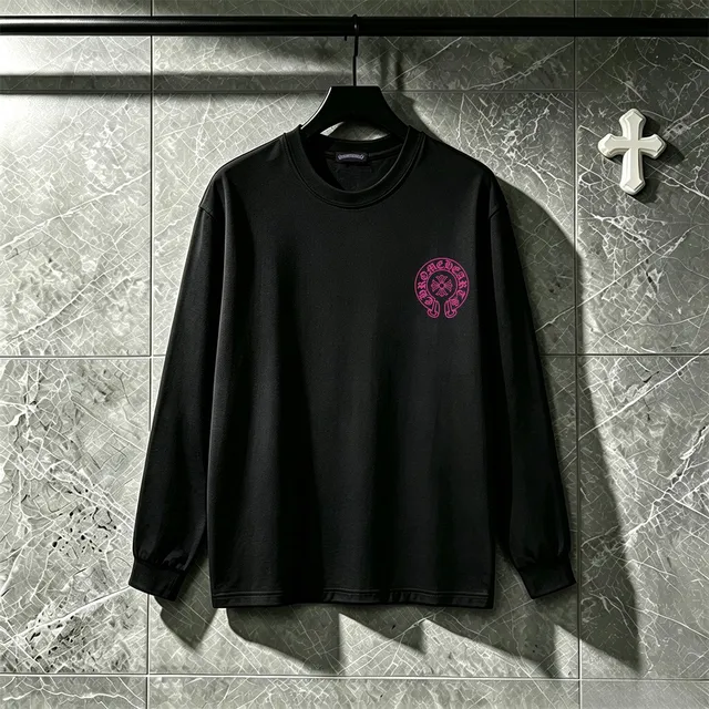 Chrome Hearts Graphic Print Long-Sleeve Crewneck T-Shirt