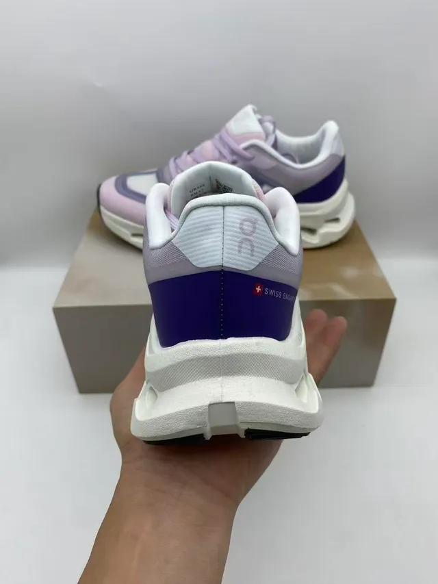 On Beige Gray Sculpted Open-Cell Midsole Mesh And Synthetic Overlay Upper Running Shoes