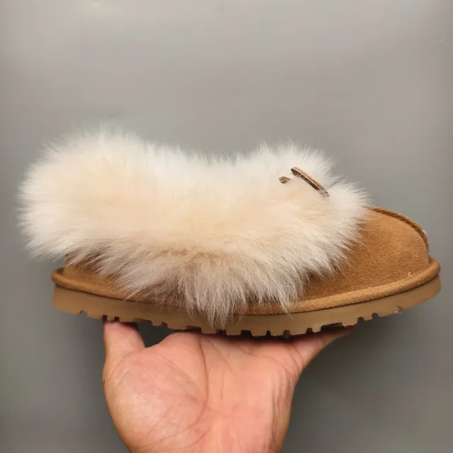 UGG Brown Beige Slip-On Suede Upper Loafer