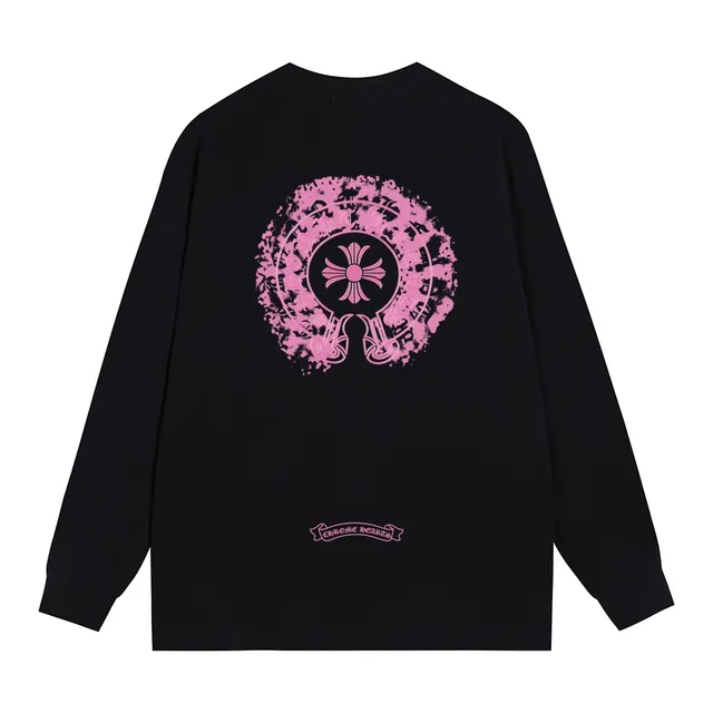 Chrome Hearts Graphic Print Long-Sleeve Crewneck T-Shirt