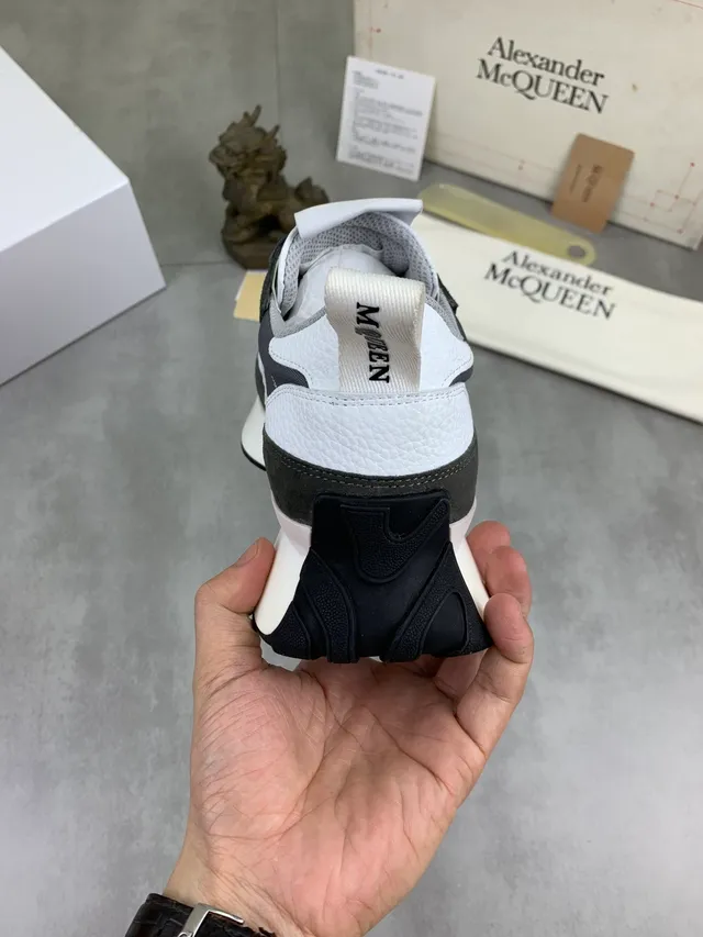 Alexander McQueen Oversized Sneaker Gray White Black Chunky Sneakers
