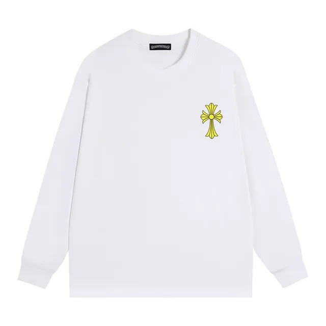 Chrome Hearts Cross Logo Multicolor Print Black Long-Sleeve T-Shirt