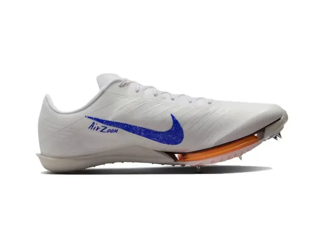 Nike White Black Orange Track Spike Running Shoes