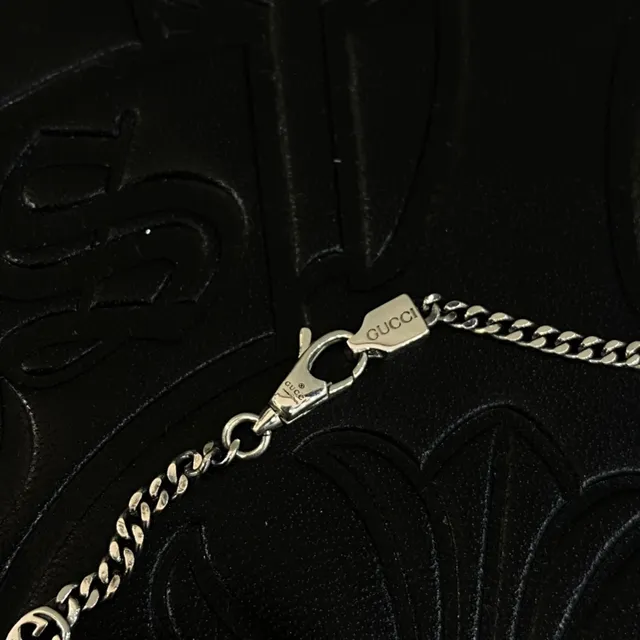Chrome Hearts Cross Medallion Chain Silver Necklace