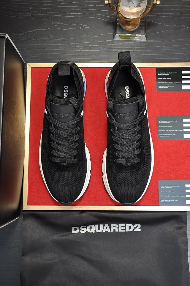 Dsquared2 ICON Black and White Chunky Sneakers