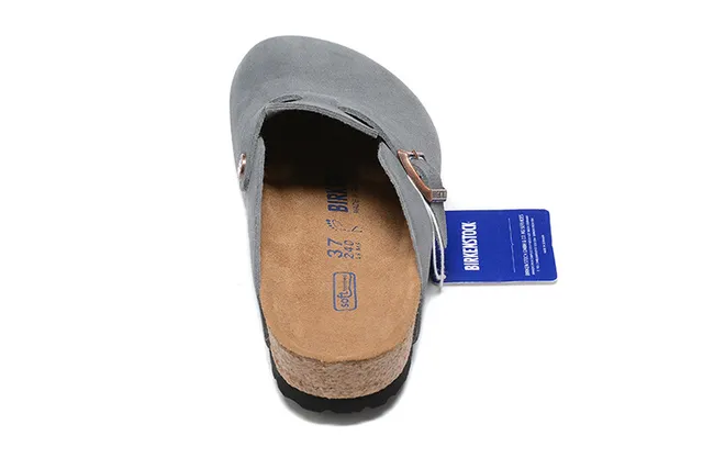Birkenstock Arizona Gray Suede Clog