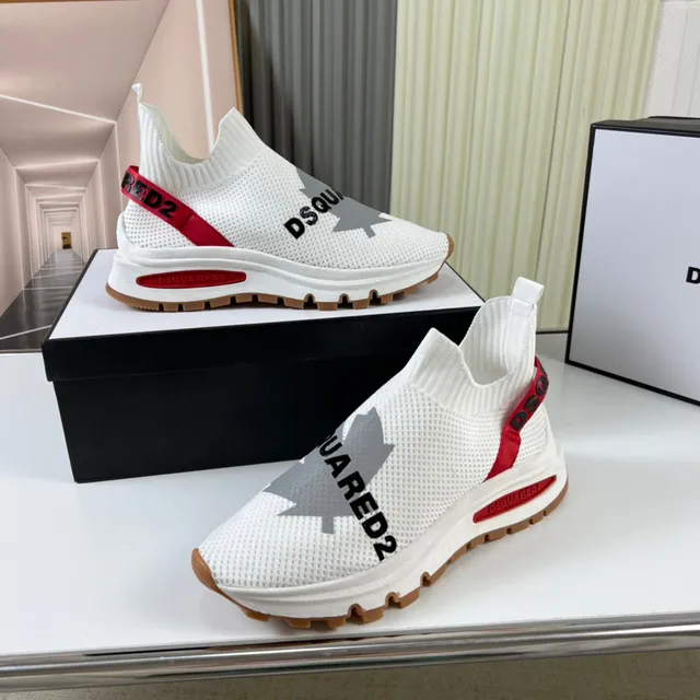 Dsquared2 ICON White Red Gum Lifestyle Sneakers