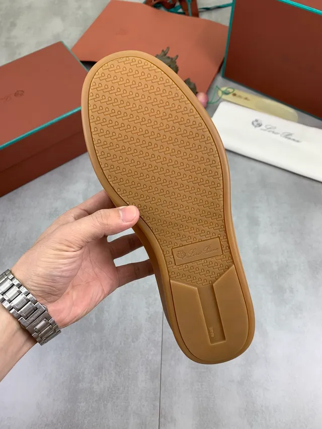 Loro Piana Perforated Suede Low-Top Lifestyle Sneaker