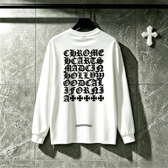 Chrome Hearts Graphic Back Print Black Long-Sleeve T-Shirt