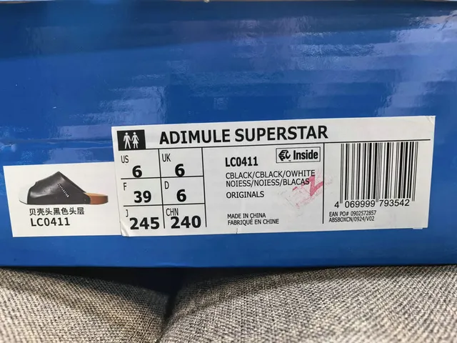 Adidas Superstar Slipper Black and White Slippers