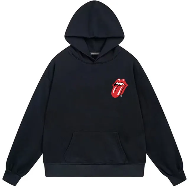 Chrome Hearts x Rolling Stones Graphic Back Black Hoodie