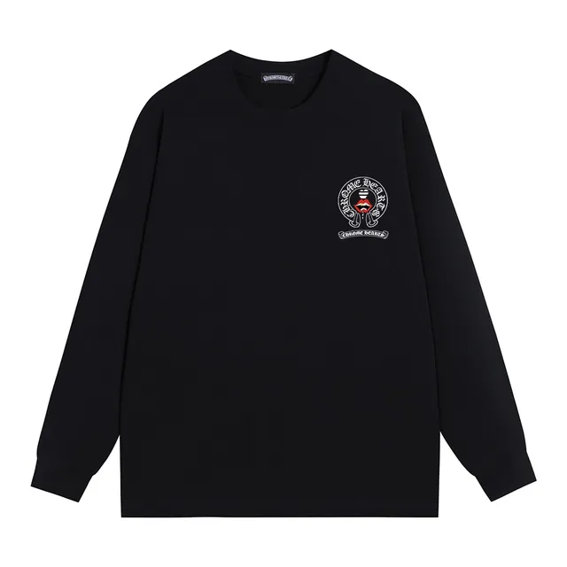 Chrome Hearts Graphic Print Black Long-Sleeve T-Shirt