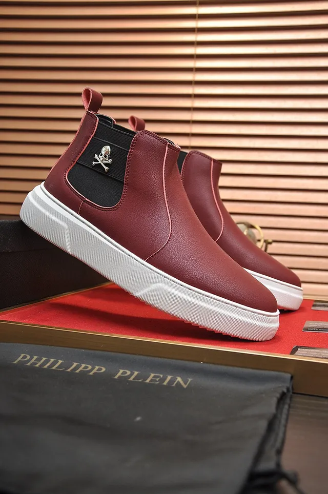 Burgundy Black Leather Upper Elastic Side Gussets Chelsea Boots