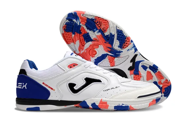 Joma Top-Plex White Blue Synthetic Upper Sneakers