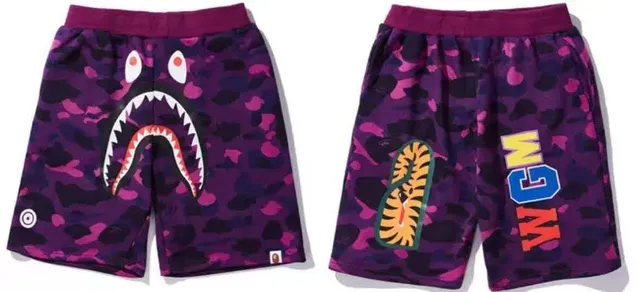 A Bathing Ape Multicolor Drawstring Waist Relaxed Fit Shorts