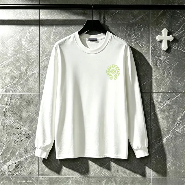 Chrome Hearts Circular Horseshoe Logo Black Long-Sleeve T-Shirt