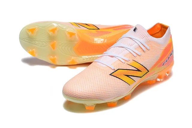 New Balance Furon Gradient Peach Orange Firm-Ground Soccer Shoes