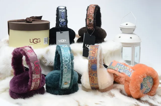 UGG Tasman Shearling Ear Warmers Multicolor Beanie