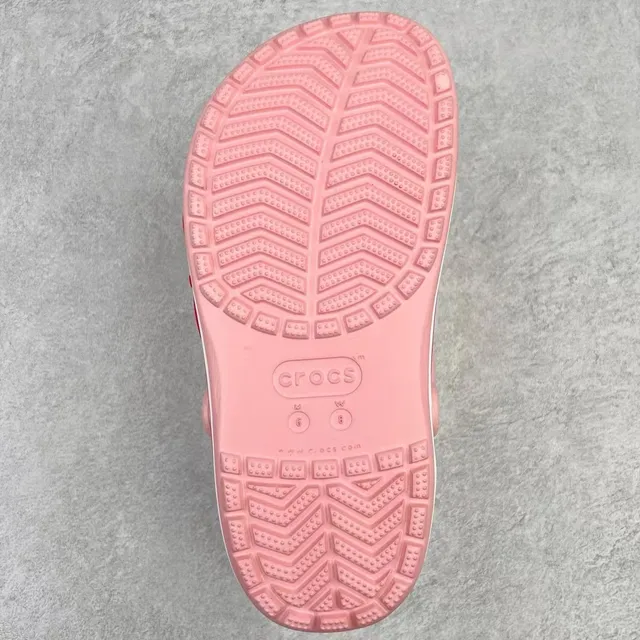 Crocs Classic Clog Pink Red Molded Foam Construction Ventilation Holes Clog
