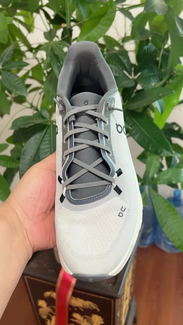 On Cloudmonster Gray and Black Running Shoes