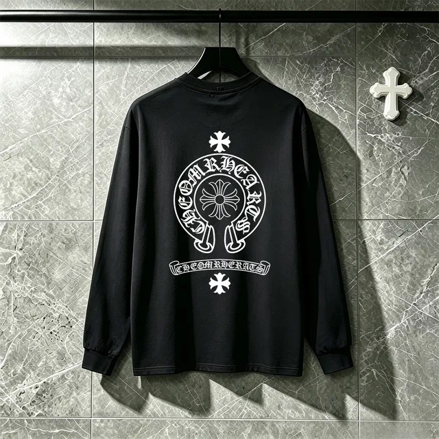 Comme des Garçons PLAY White Black Long-Sleeve Crewneck T-Shirt