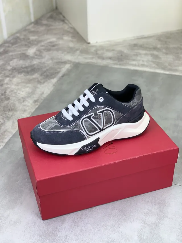 Valentino VLTN Camo Suede Chunky Sneakers