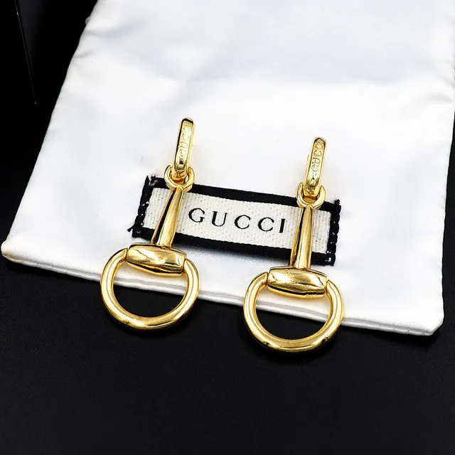 Gucci Horsebit 1955 Gold-Tone Dangling Earrings