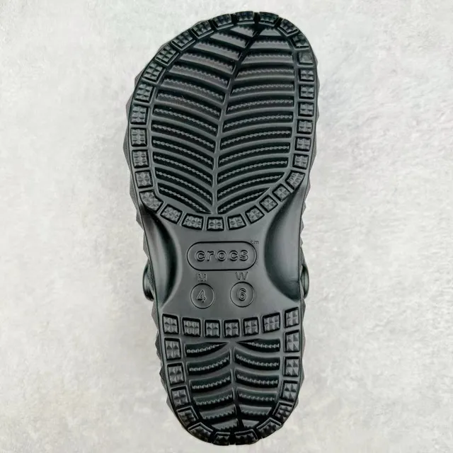 Crocs Echo Clog Black Geometric Faceted Clog
