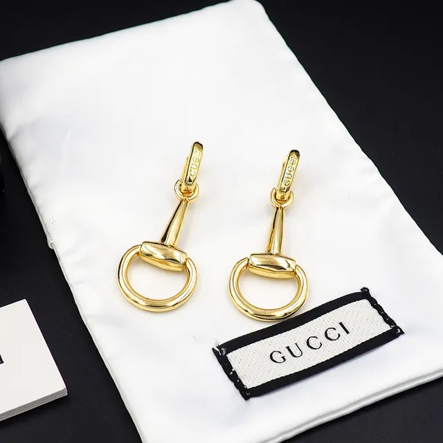 Gucci Horsebit 1955 Gold-Tone Dangling Earrings