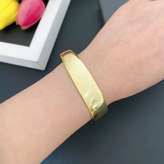 Gold and Silver Open Cuff Minimalist Bracelets