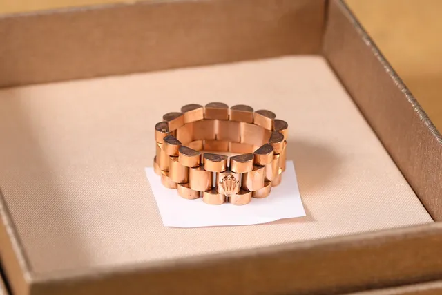 Rolex Jubilé and President Multicolor Oyster-Style Link Construction Crown Emblem Bracelet