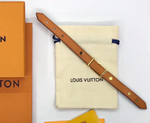 Louis Vuitton Monogram Canvas Circle Buckle Brown Gold Leather Belt