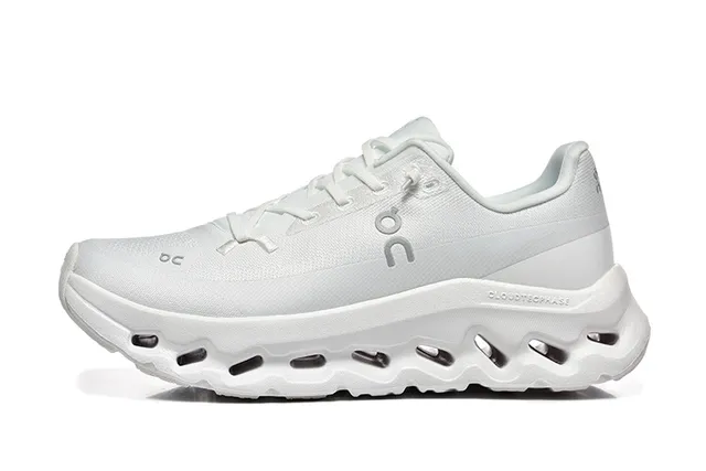 On Cloudmonster White Running Shoes