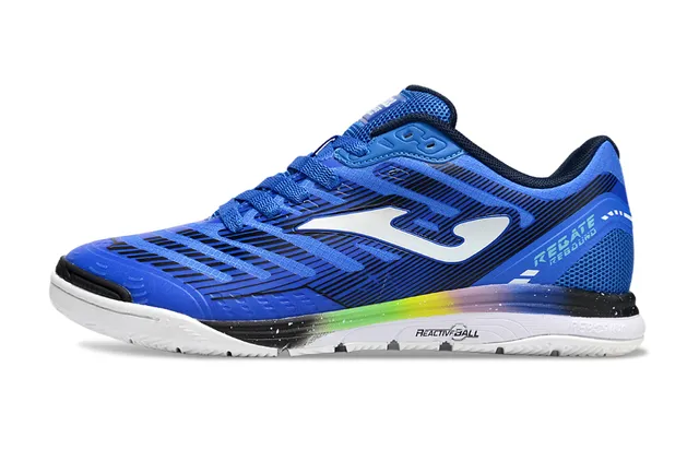 Joma Regate White Blue Low-Top Synthetic-Mesh Upper Sneakers