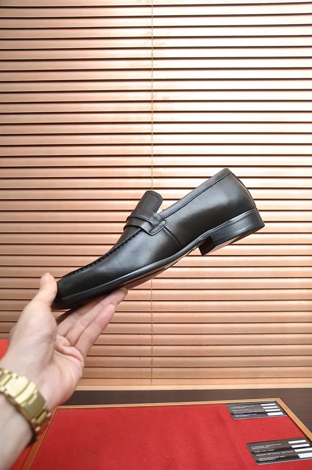 Salvatore Ferragamo Gancini Black Leather Loafers