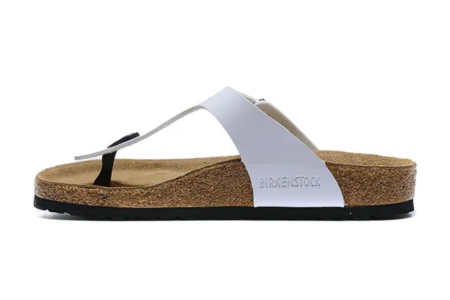 Birkenstock Arizona White Glossy Thong Casual Sandal