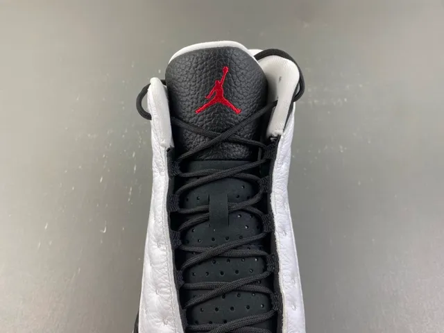 Air Jordan 13 White Black Red Quilted Basketball Shoes