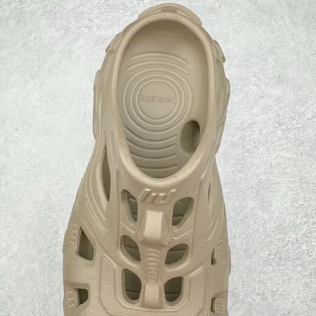Crocs Beige Molded Foam Ventilated Clog