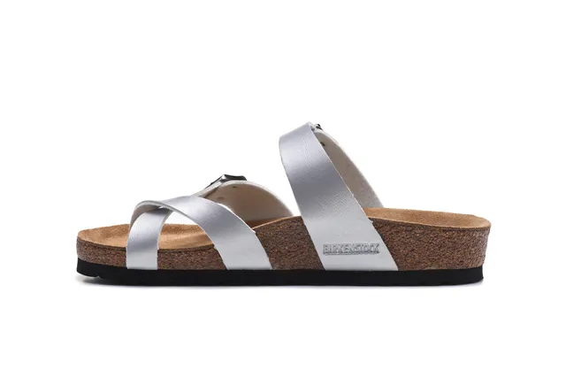 Birkenstock Arizona Metallic Silver Casual Sandals