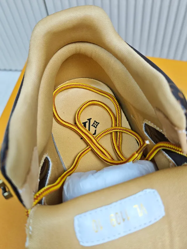 Louis Vuitton Mustard Suede Monogram Work Boot