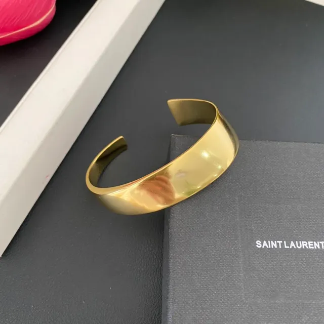 Gold and Silver Open Cuff Minimalist Bracelets