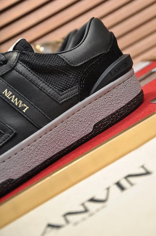 Lanvin Black and Gray Lifestyle Sneakers