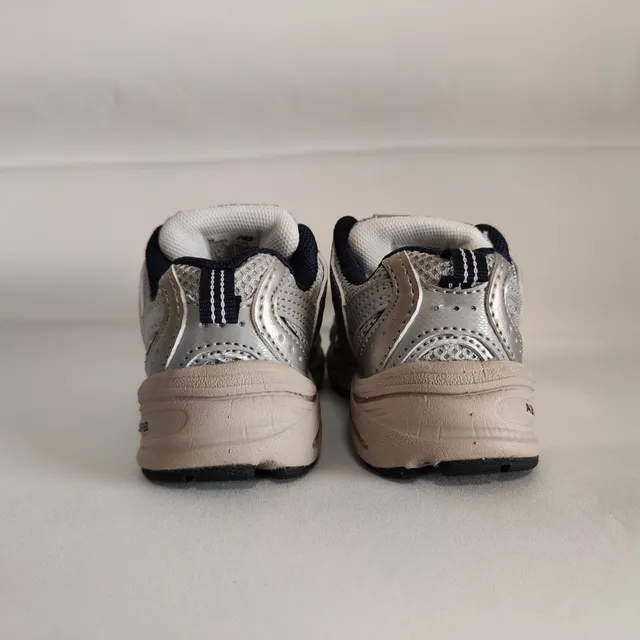 New Balance 9060 Beige Silver Chunky Sneakers