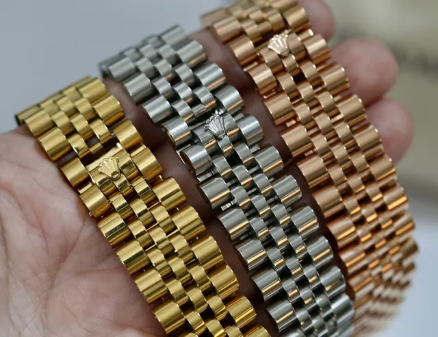 Rolex Jubilé Bracelet Two-Tone and Tri-Tone Metal Watch Bracelets