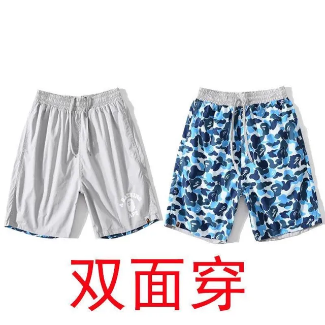 A Bathing Ape Multicolor Drawstring Waist Relaxed Fit Shorts