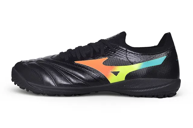Mizuno Black Multicolor Low-Cut Synthetic Upper Turf Soccer Shoes