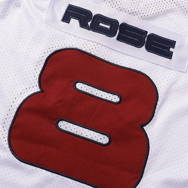 Supreme Rose Collaboration White Red V-Neck Mesh Construction Jersey