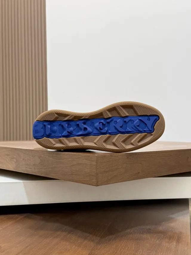 Burberry Check-Paneled Off-White Lifestyle Sneakers