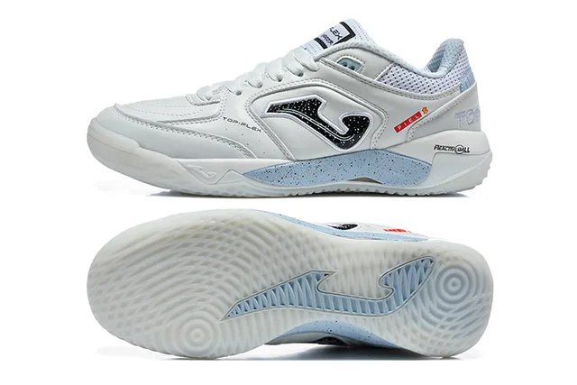 Joma Top Flex White Blue Synthetic-Mesh Upper Lifestyle Sneakers